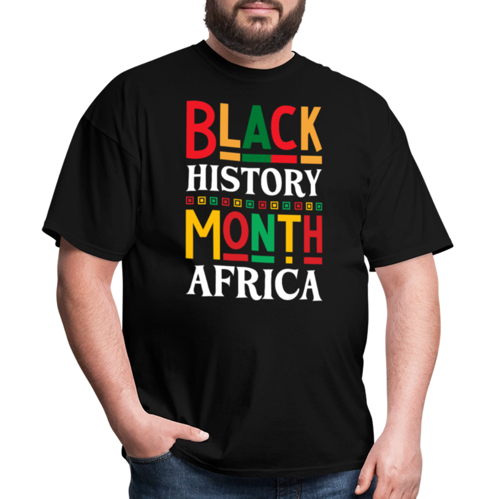 African Pride Black History Month T-shirt For Men and Women - black