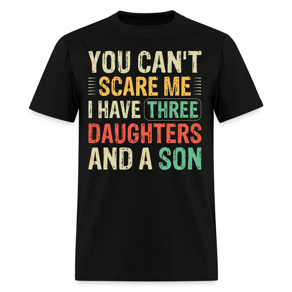 Best Gifts For Parents with Three Daughters And A Son Unisex T-Shirt - black
