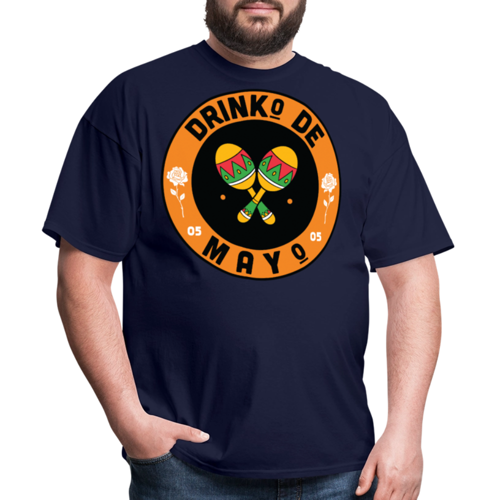 Drinko De Mayo Party Outfit Cinco De Mayo Drinking T-shirt - navy