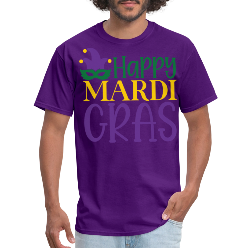 Funny and Stylish Mardi Gras Festival Unisex T-shirt - purple