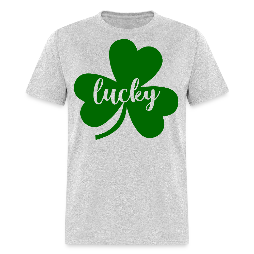 St Patrick’s Day Lucky Clover T-shirt - heather gray