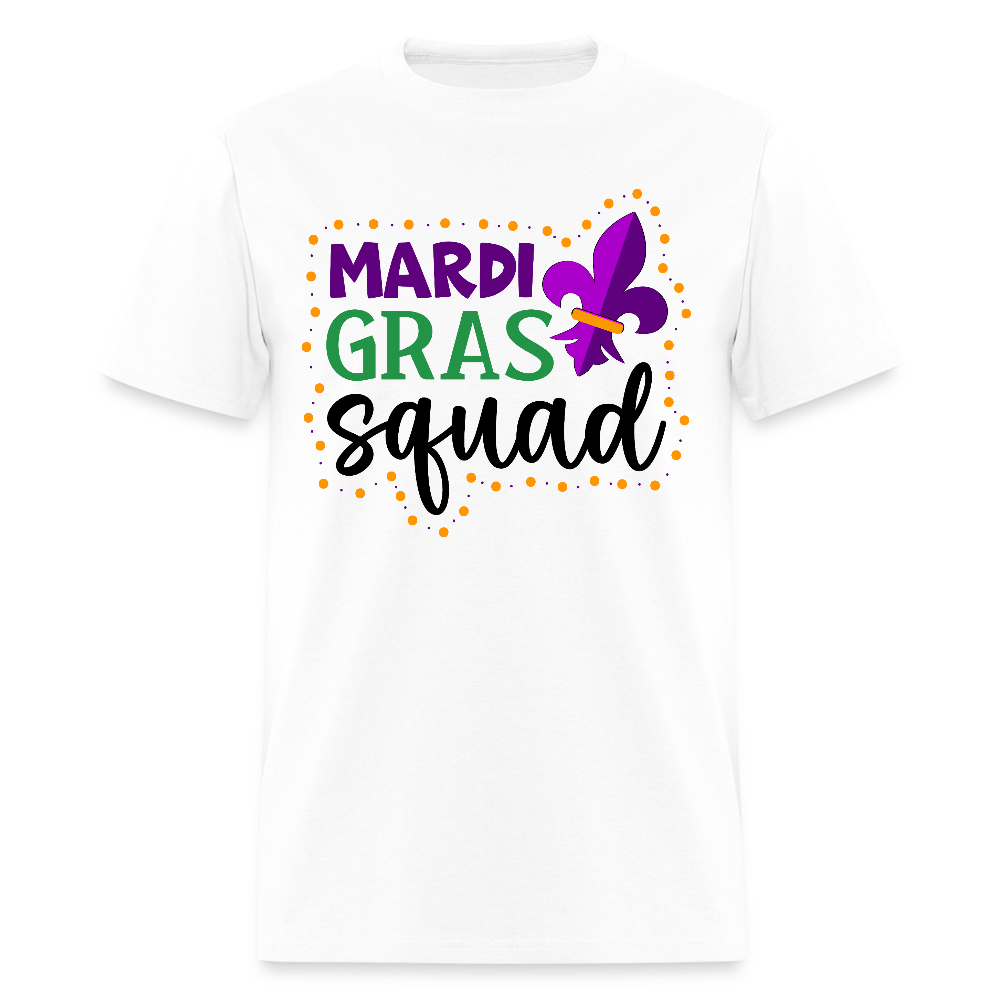 New Orleans festival Outfits Mardi Gras Squad Shirts For Women - white