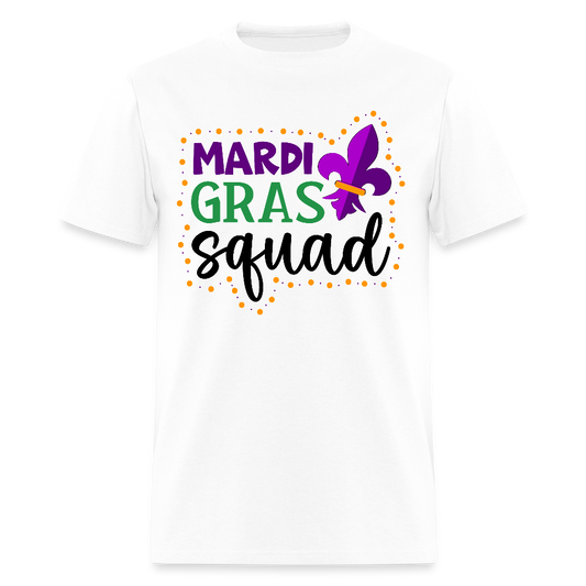 New Orleans festival Outfits Mardi Gras Squad Shirts For Women - white