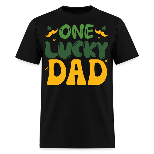 One Lucky Dad St Patrick's Day T-shirt - black