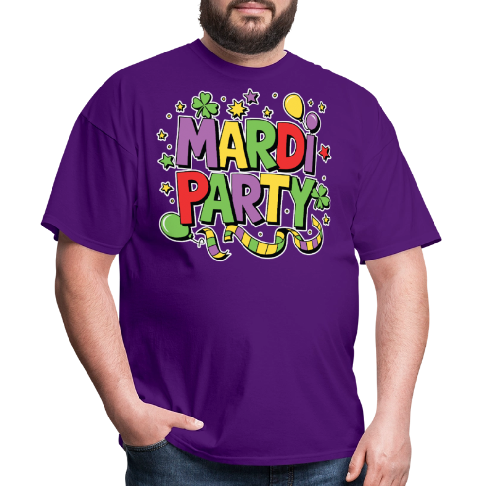 Mardi Gras Party Shirt For Men and Women New Orleans Festival T-shirt - purple