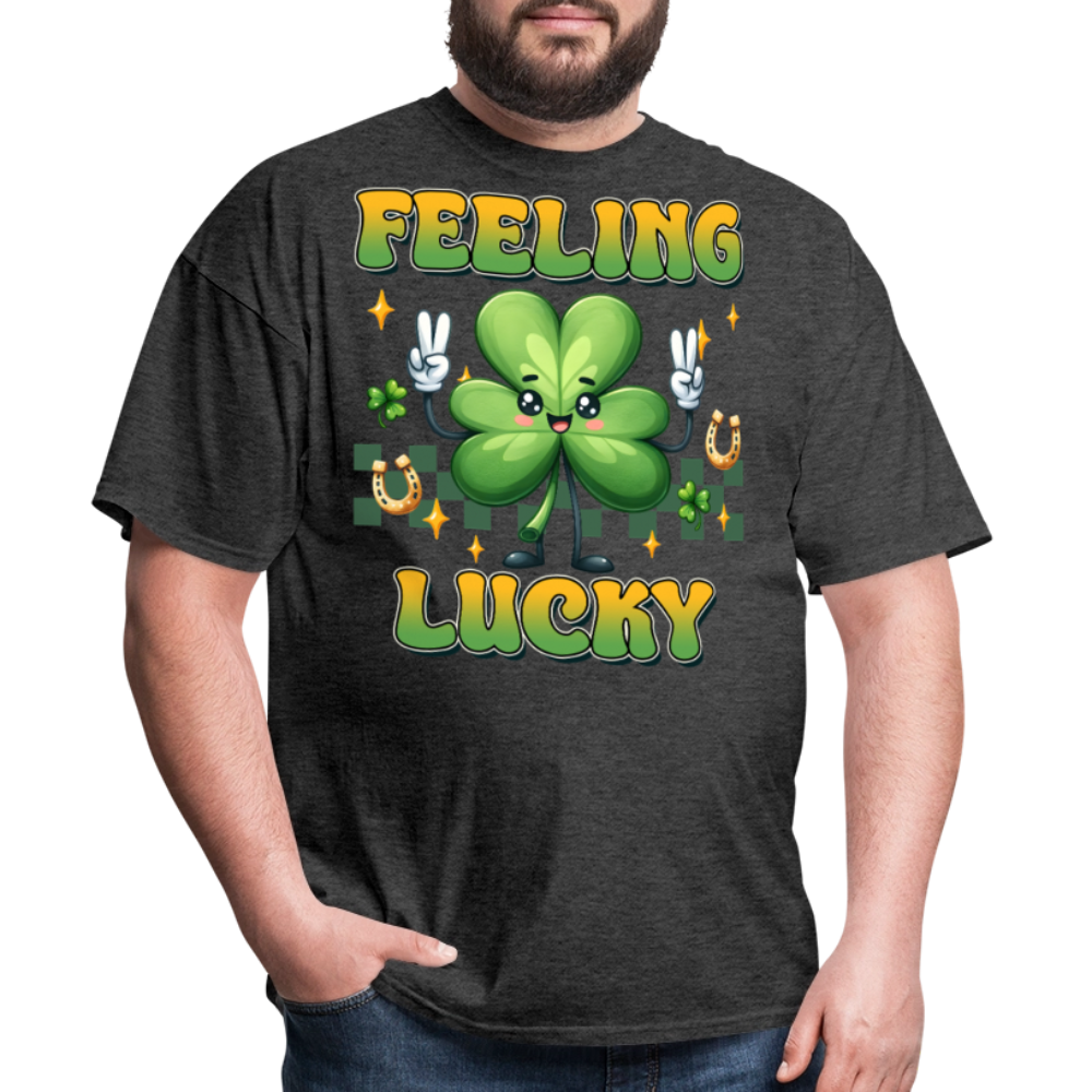 Feeling Lucky Irish Festival T-shirt - heather black