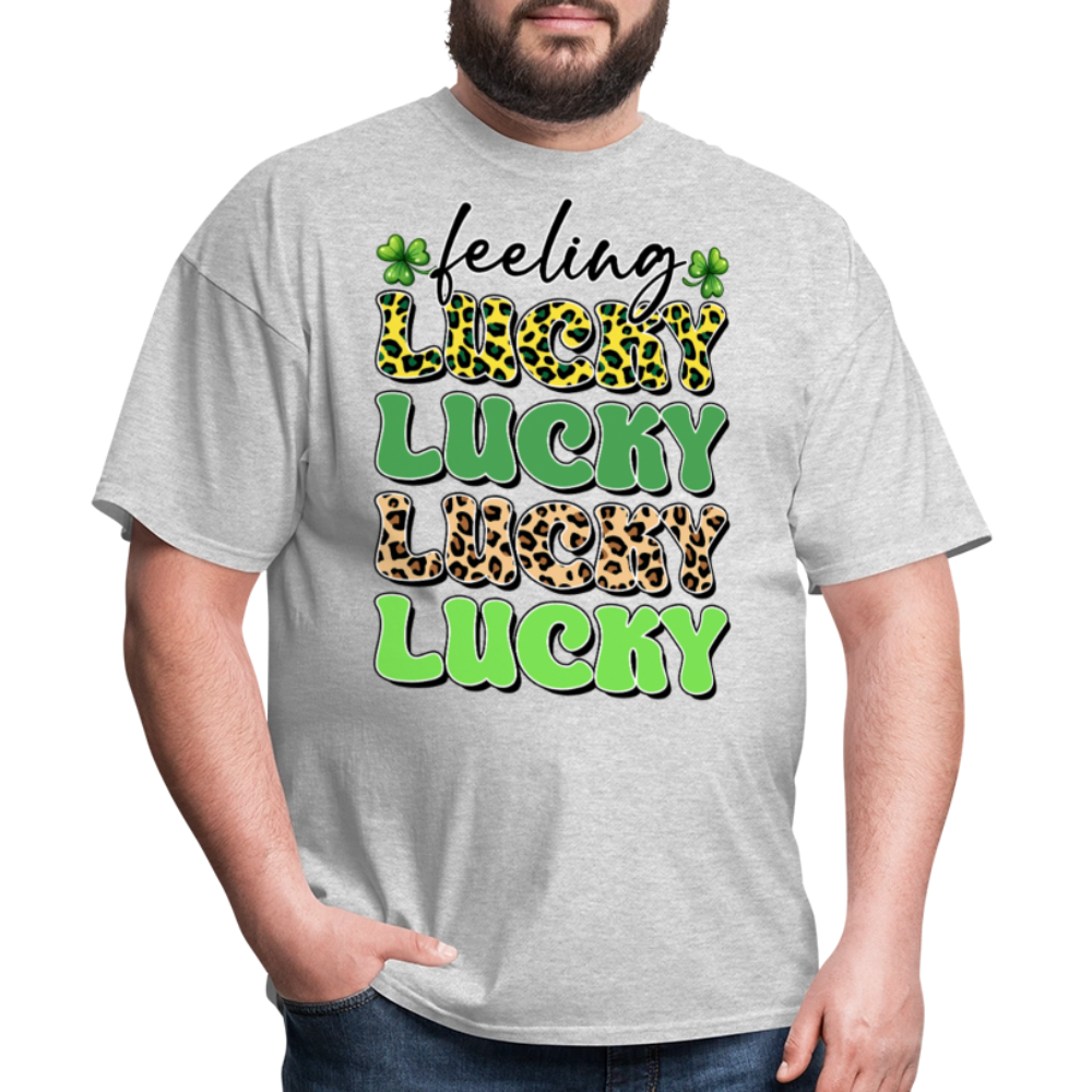 Feeling Lucky St Patrick’s Day T-shirt - heather gray