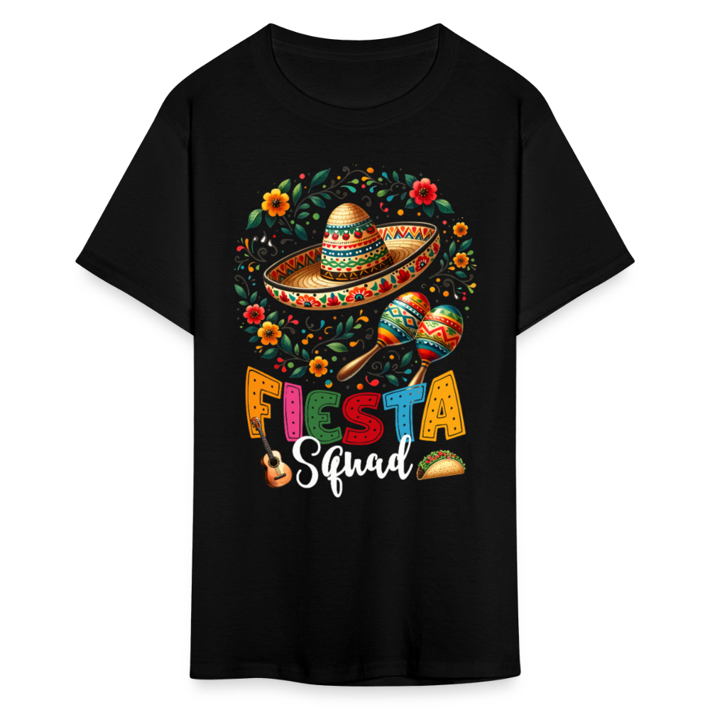 Fiesta Squad Matching Tee For Mexican Parties Cinco De Mayo T-shirt - black