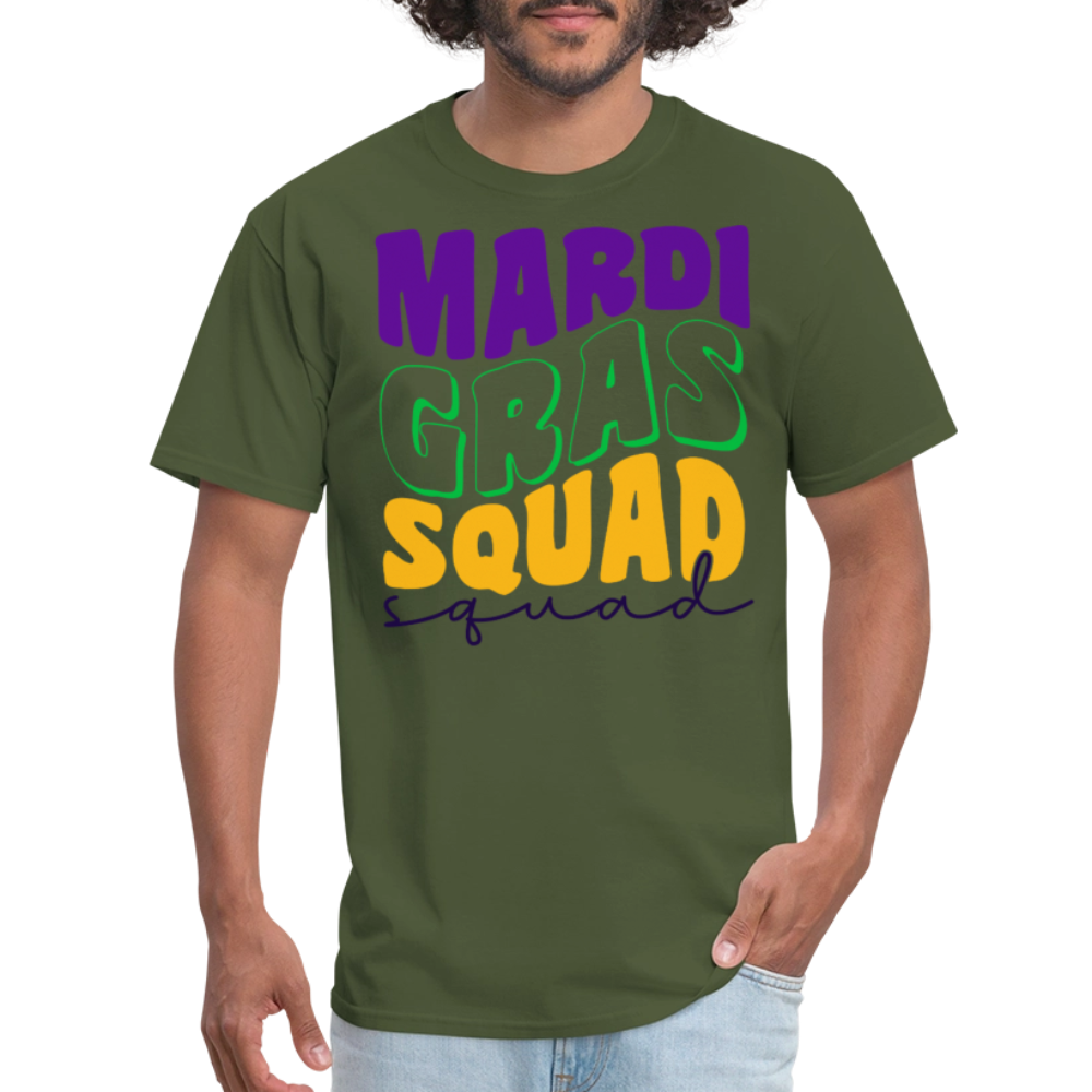 Mardi Gras Squad Matching Shirts Funny Mardi Gras Party T-shirt - military green