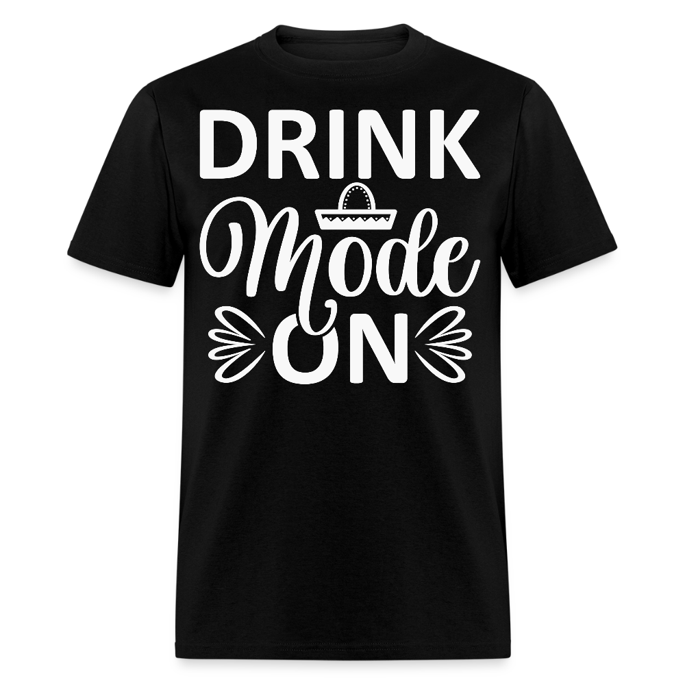 Fiesta Mode On Funny Drinking Party T-Shirt - black