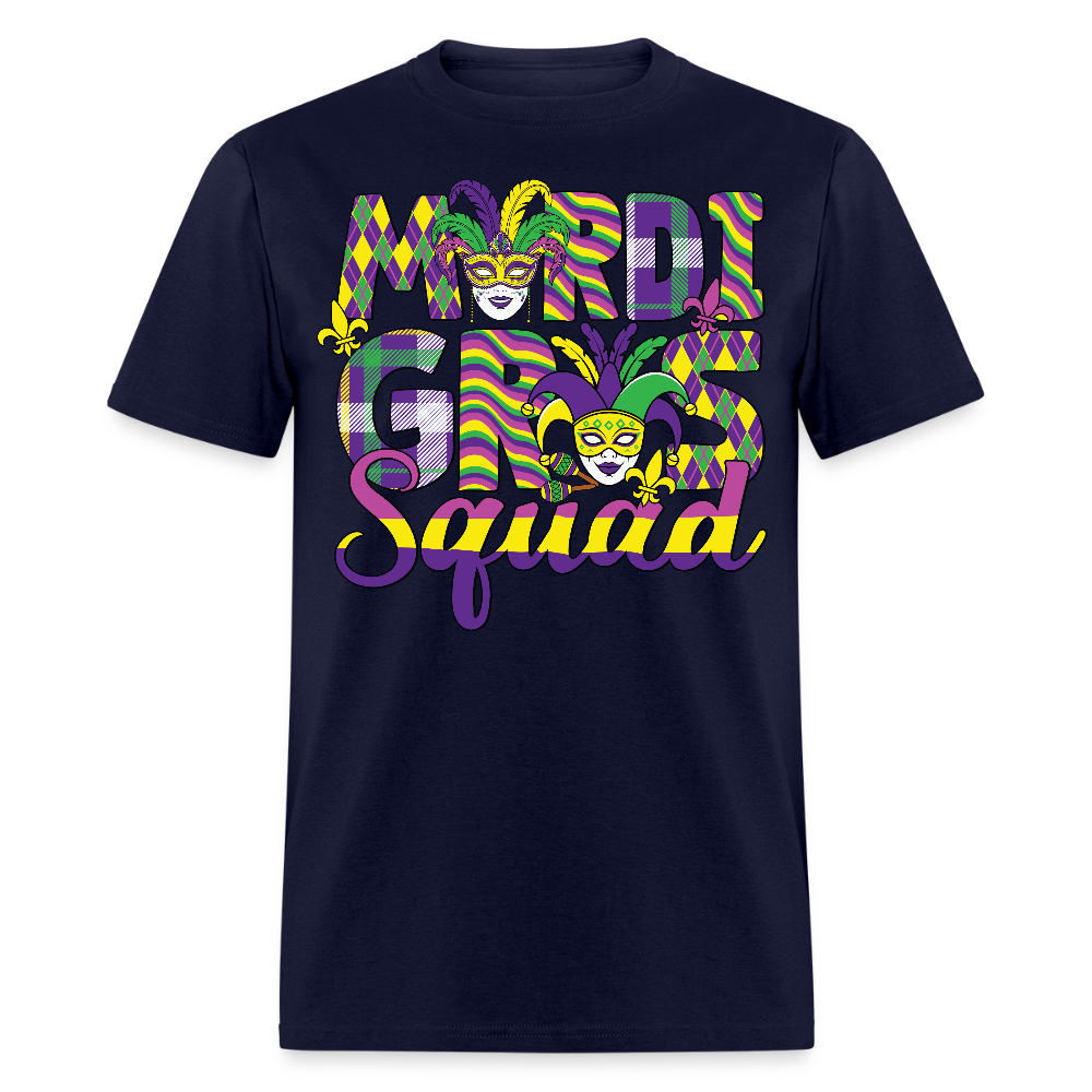 Funny And Festive Mardi Gras Party T-shirt - navy