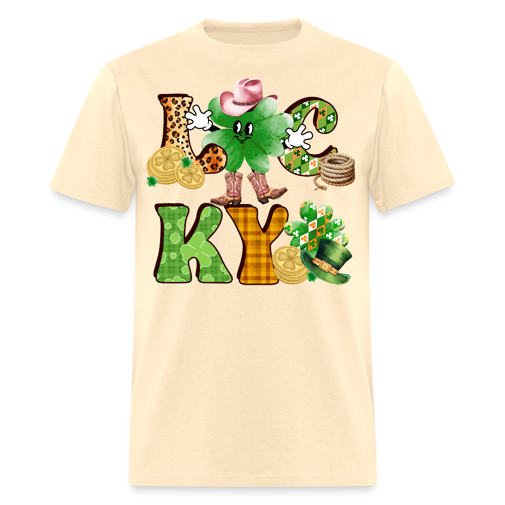 Lucky Western St Patrick’s Day T-shirt - natural