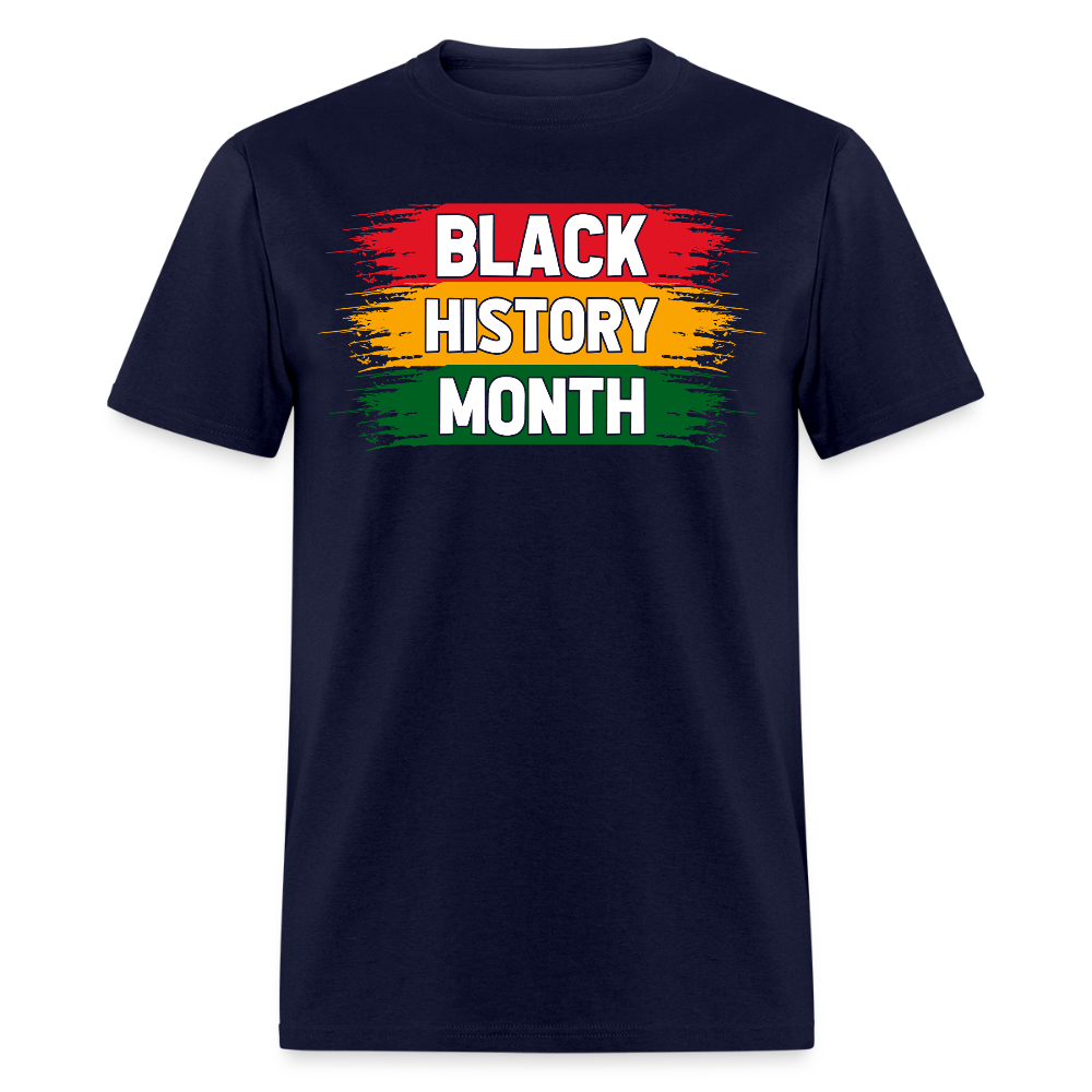 Celebrate Black culture Tee Black History Month Unisex T-shirt - navy