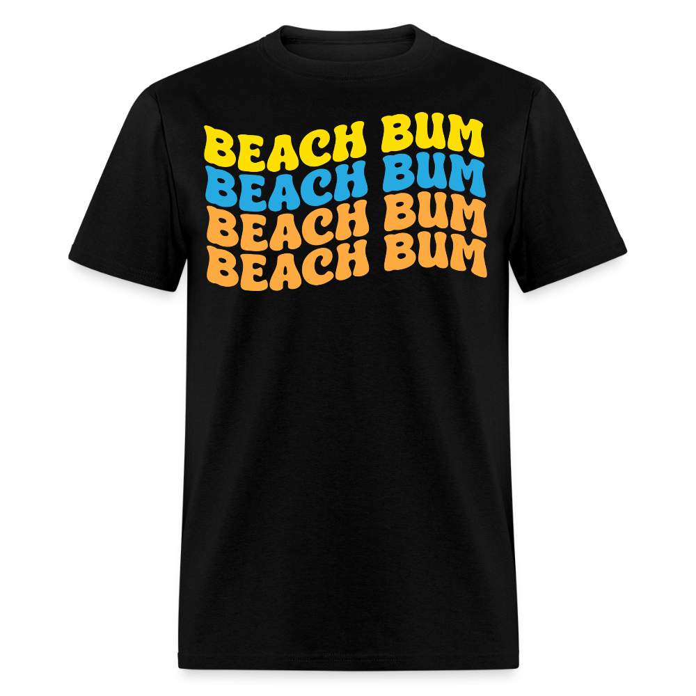 Retro Beach Bum Summer Vacation T-shirt - black