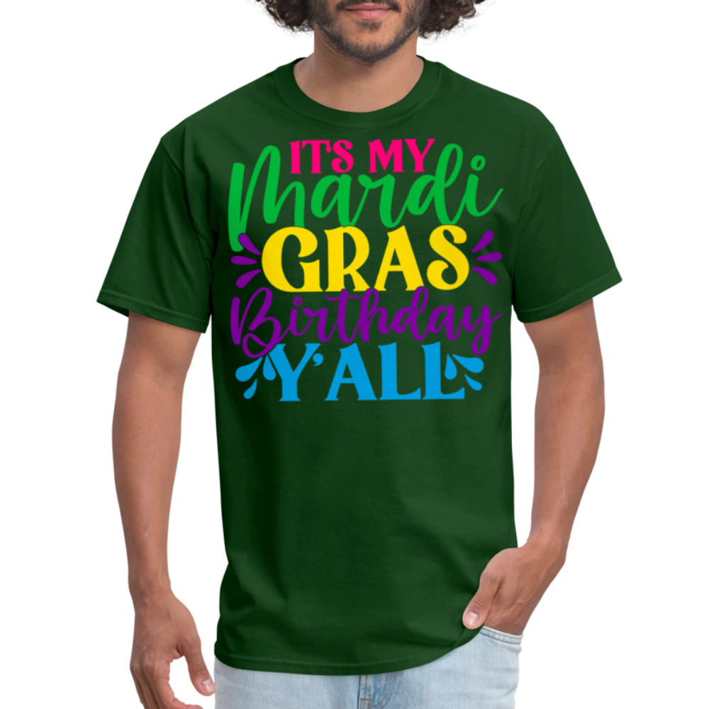 New Orleans Birthday Celebration Mardi Gras Birthday T-shirt - forest green