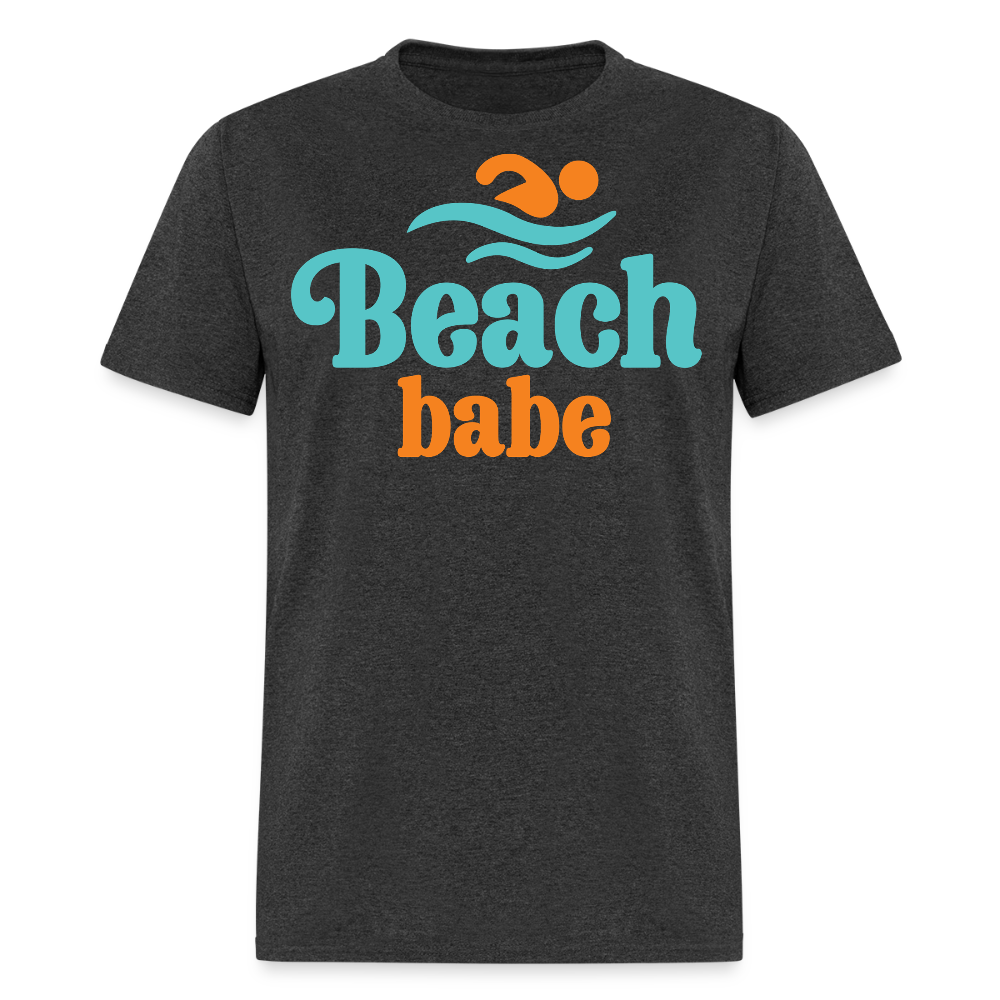 Cute Beach Babe Summer Beachwear For Women T-shirt - heather black