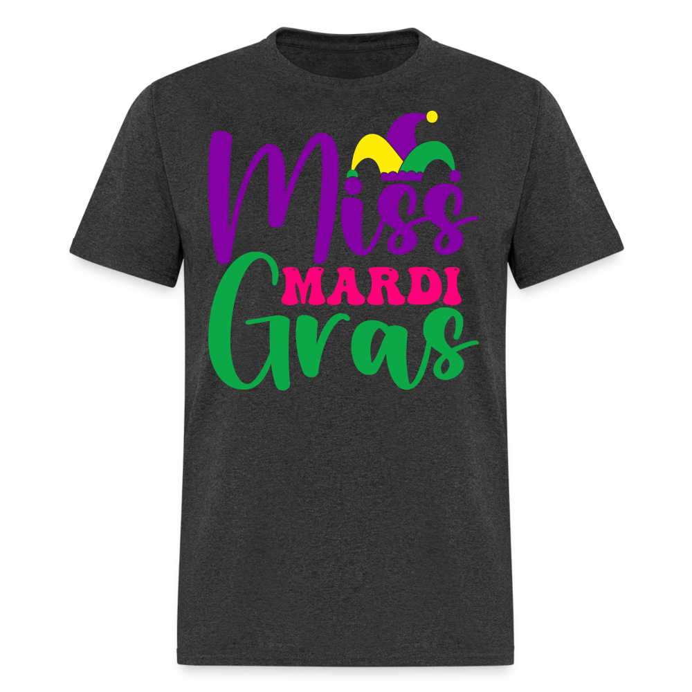 Miss Mardi Gras Shirt For Women New Orleans Classic T-Shirt - heather black