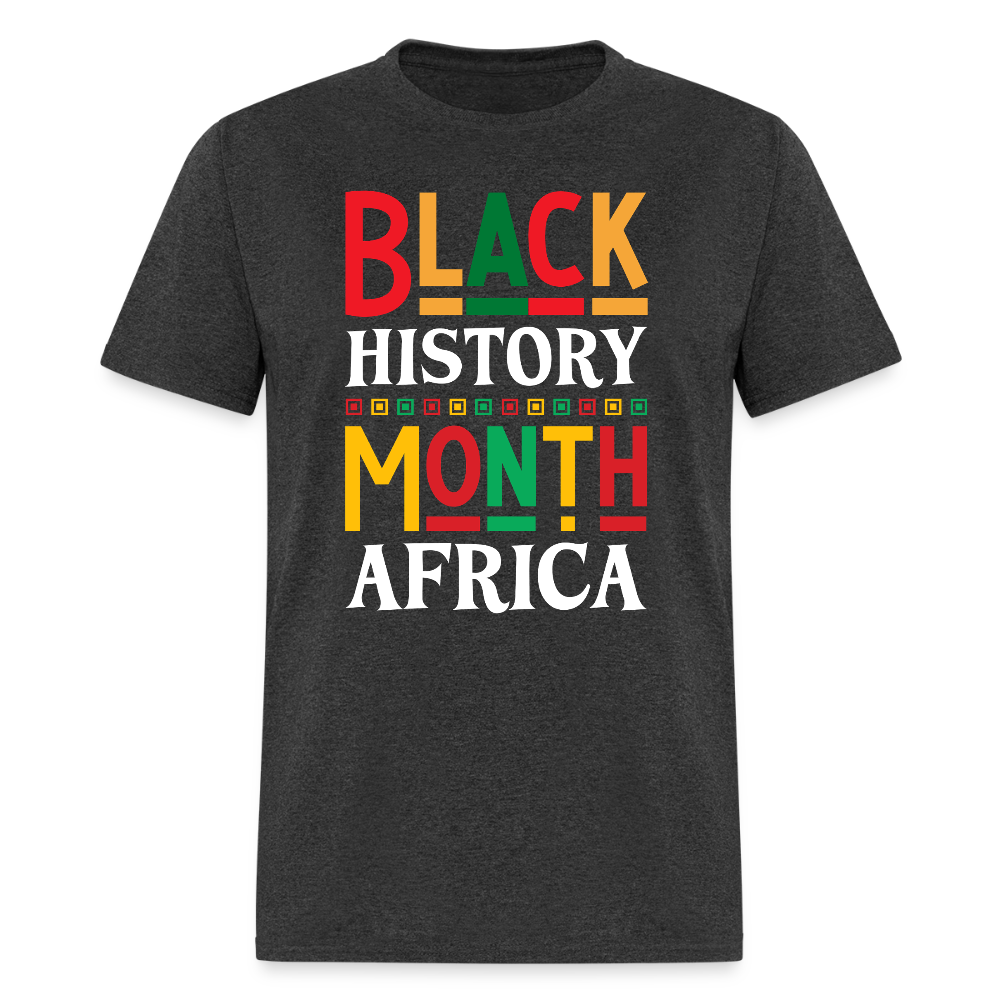 African Pride Black History Month T-shirt For Men and Women - heather black