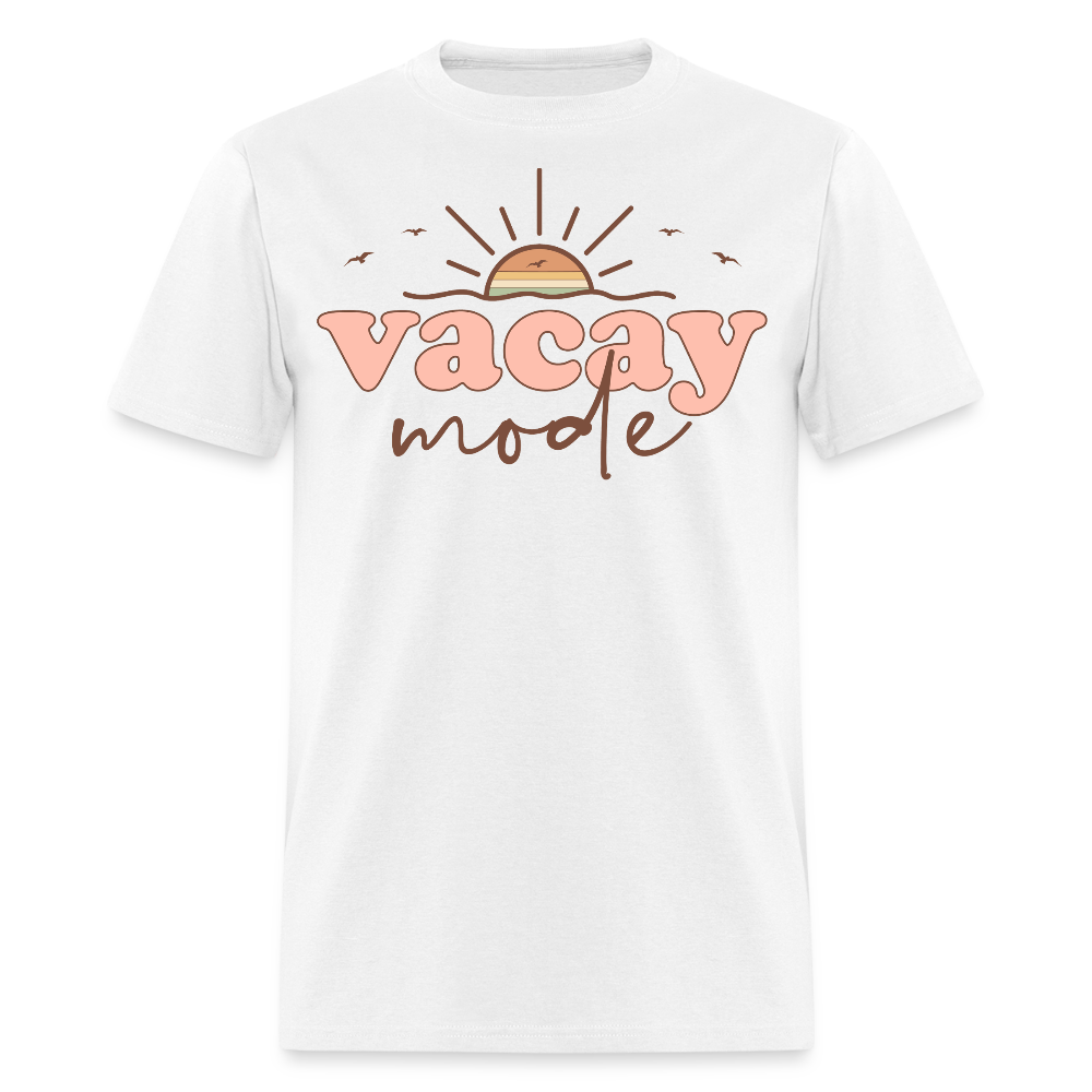 Retro Vacay Mode Beach Vacation T-shirt - white