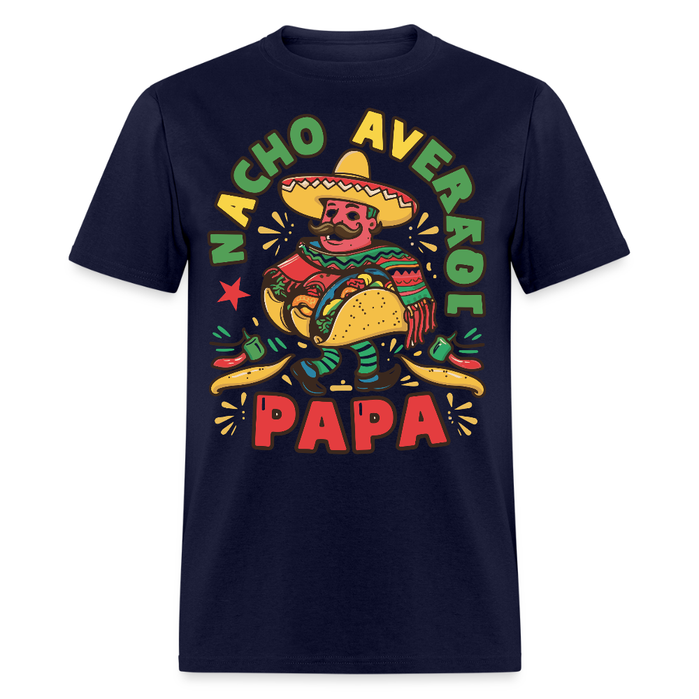 Nacho Average Papa Taco Lover T-shirt - navy