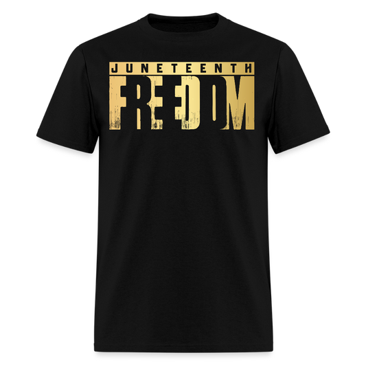 Juneteenth Freedom Celebration T-Shirt - black