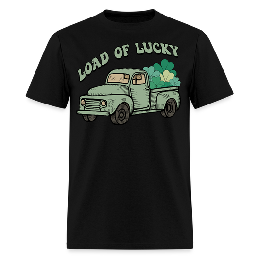 Lucky Truck Shamrock St Paddy’s Design T-shirt - black