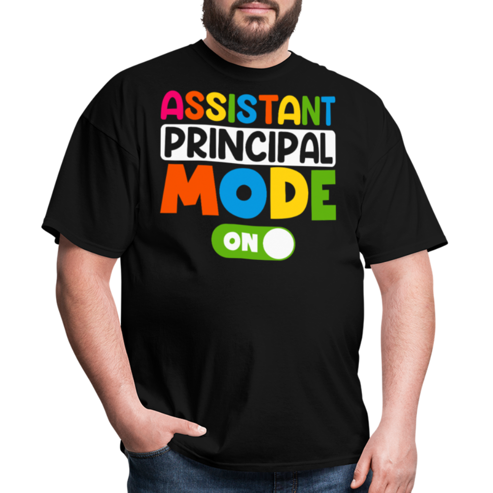 Funny Assistant Principal Shirts For Teachers Principal Mode ON T-shirt - black