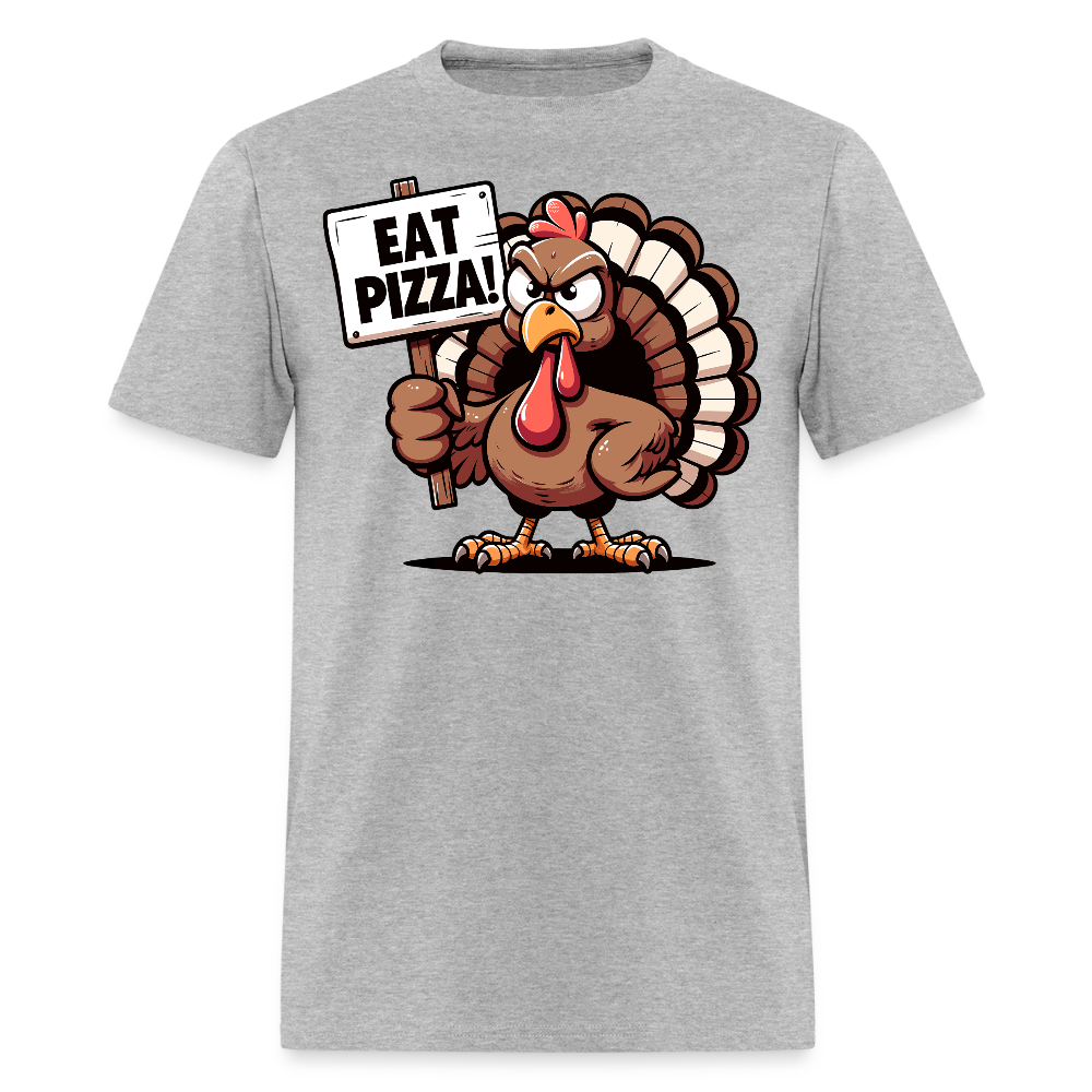 Thanksgiving Turkey Pizza Lover T-Shirt - heather gray