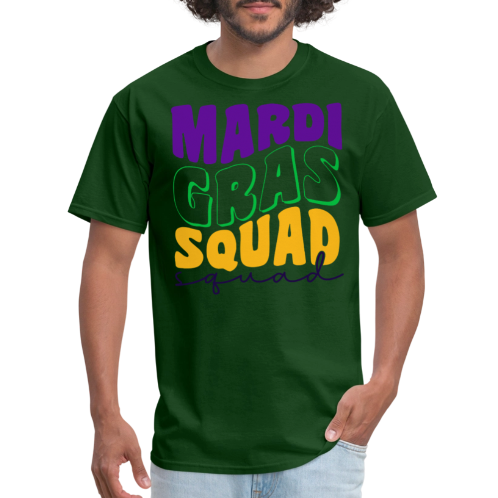 Mardi Gras Squad Matching Shirts Funny Mardi Gras Party T-shirt - forest green