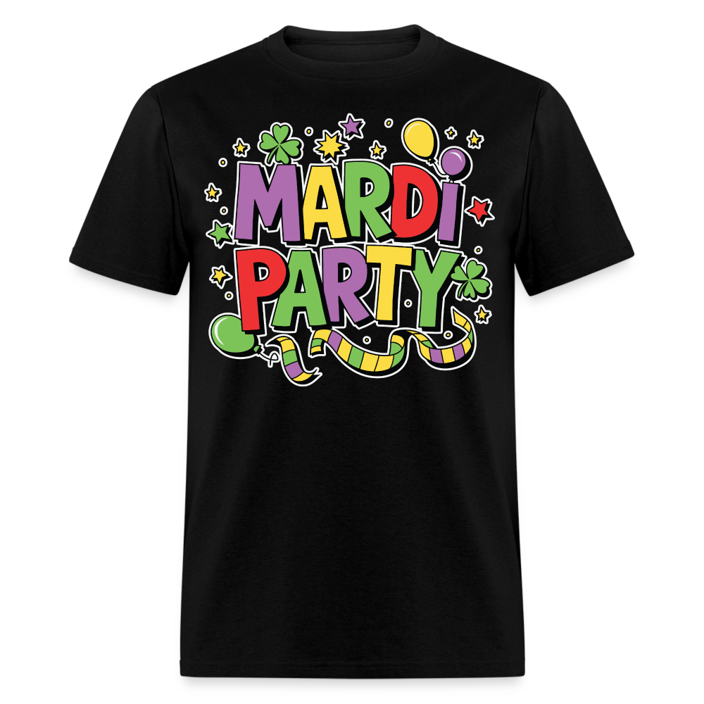 Mardi Gras Party Shirt For Men and Women New Orleans Festival T-shirt - black