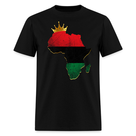 African Pride Map Black Heritage T-Shirt - black