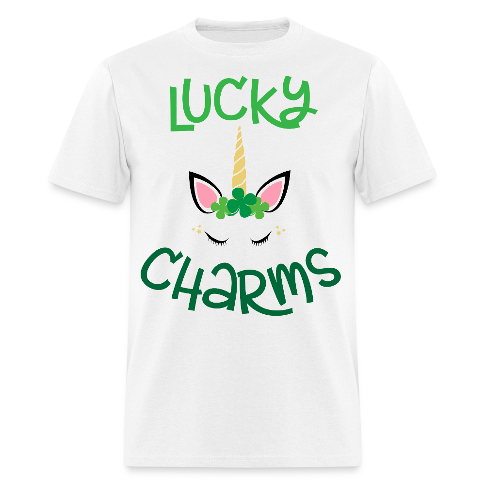 Lucky Charms Unicorn Tee For St Patty’s Day T-shirt - white