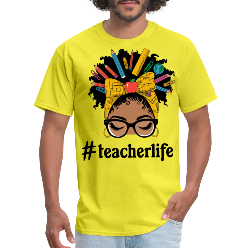 Funny Teacher Life Tee For Women Teacher Appreciation Gift T-shirt - yellow