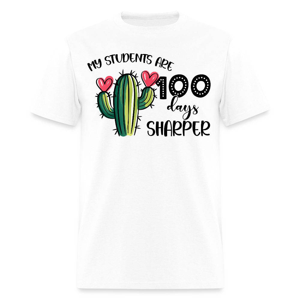 100th Day Of School Outfit For Teachers Cactus Theme 100 Days T-shirt - white