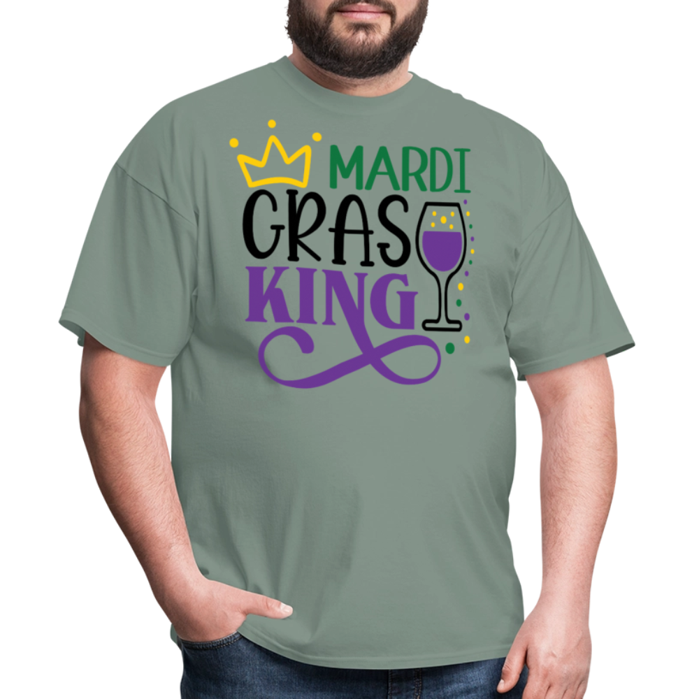 Funny Mardi Gras Party Outfit for Guys Mardi Gras Drinking T-shirt - sage