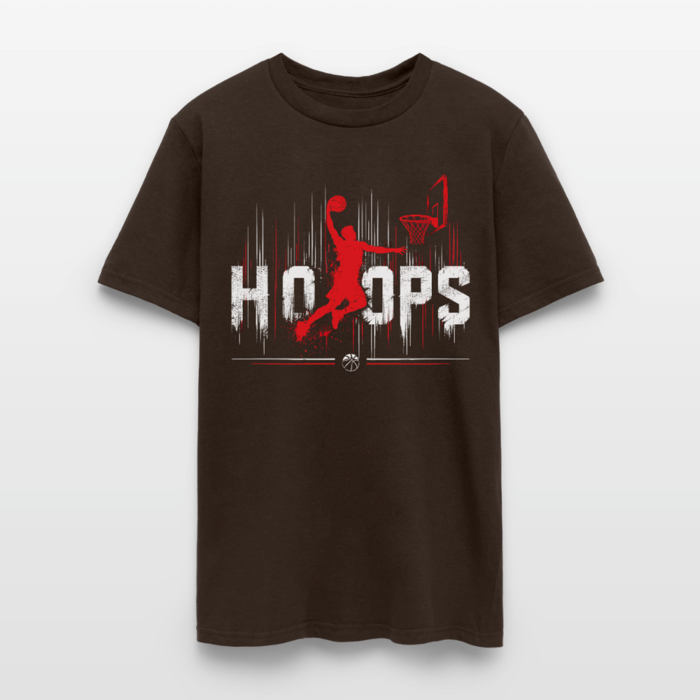 Basketball Hoops Graphic Men's T-Shirt | GILDAN 5000 - brown