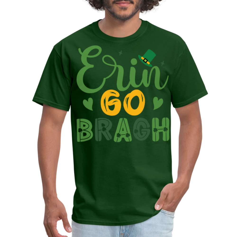 Best Gifts For Irish Heritage Lovers Erin Go Bragh Irish Pride T-shirt - forest green