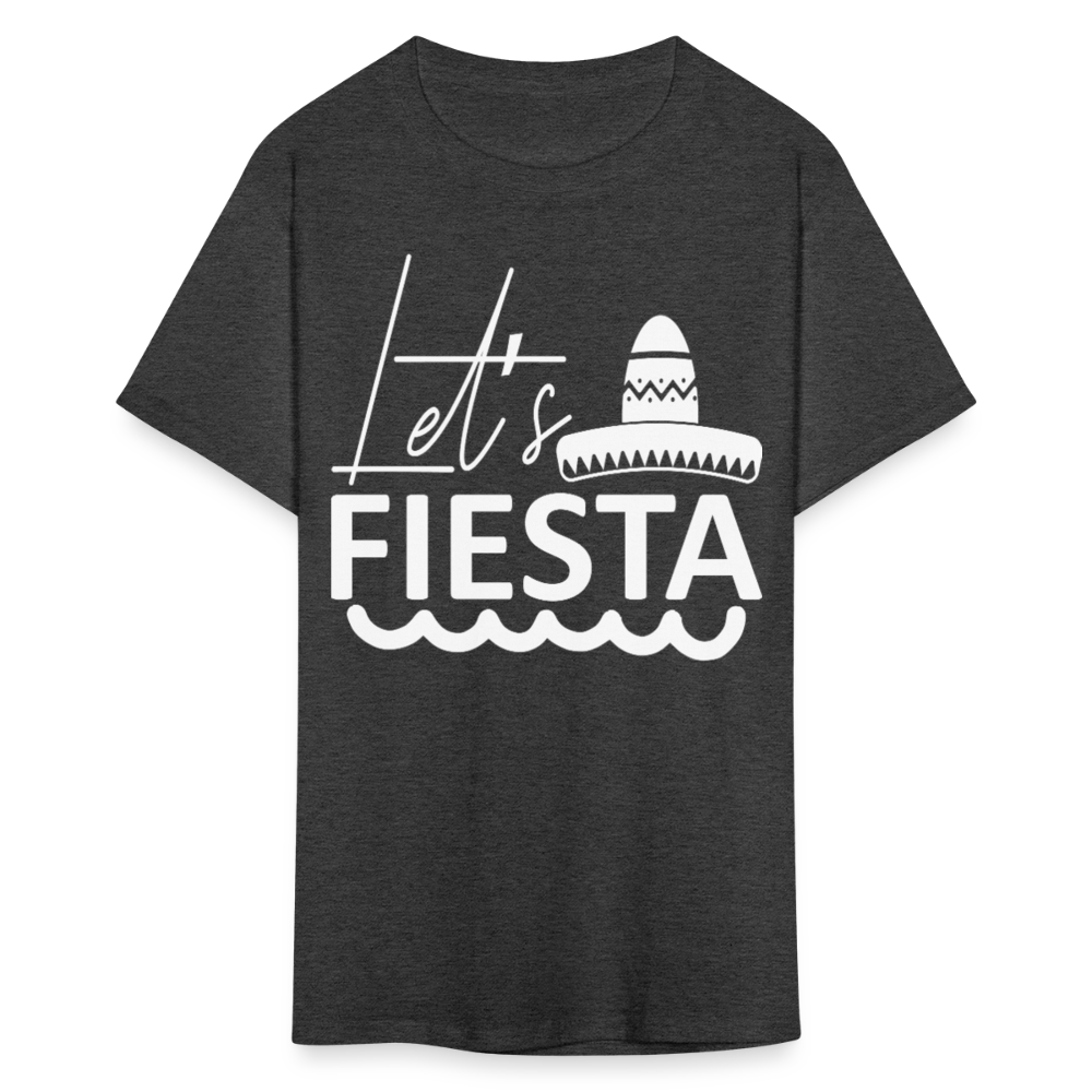 Mexican Fiesta Party Tee for Celebration Let’s Fiesta T-shirt - heather black