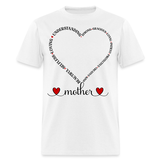 Mother's Day Tee With Heartfelt Messages T-shirt - white
