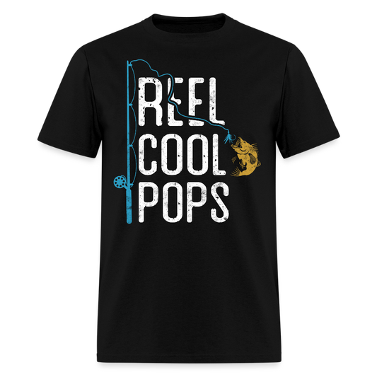 Reel Cool Pops Tee Father’s Day Fishing T-shirt - black