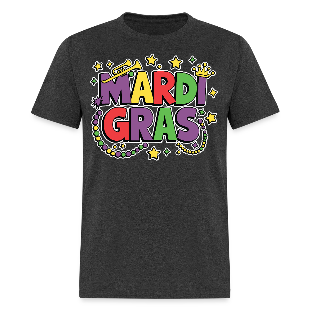 Funny Mardi Gras Shirt For Parade Lovers New Orleans Festival T-shirt - heather black