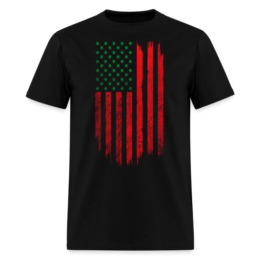 Pan African American Flag Juneteenth T-Shirt - black