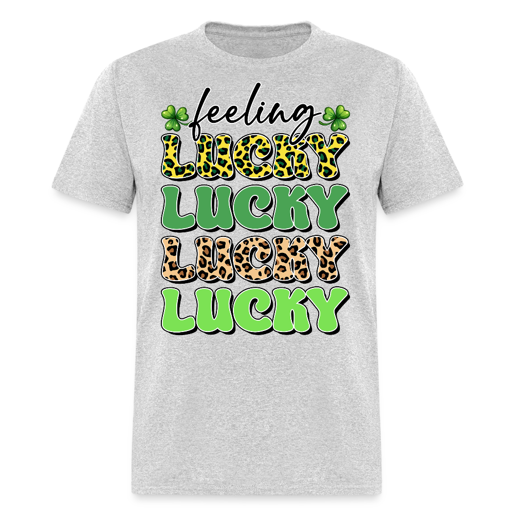 Feeling Lucky St Patrick’s Day T-shirt - heather gray