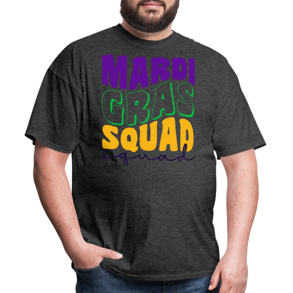 Mardi Gras Squad Matching Shirts Funny Mardi Gras Party T-shirt - heather black