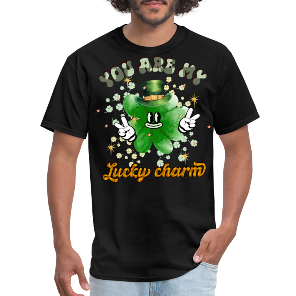 Funny St Patrick’s Day Lucky Charm T-Shirt - black