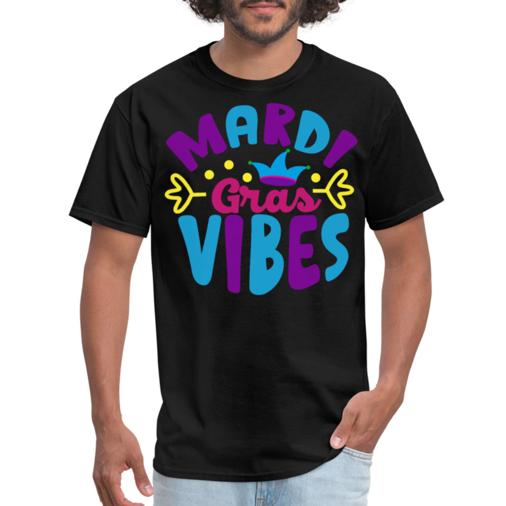 Mardi Gras Shirts For Couples New Orleans Carnival Graphic T-shirt - black