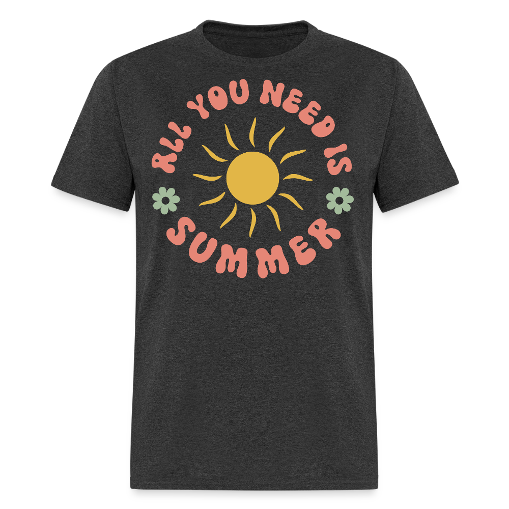 Vintage All You Need Is Summer T-shirt - heather black