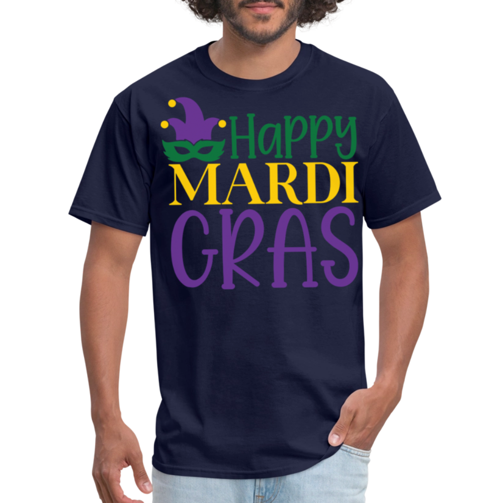 Funny and Stylish Mardi Gras Festival Unisex T-shirt - navy