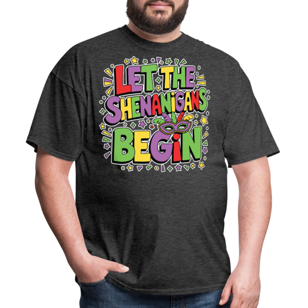 Masquerade Theme Party Outfit Let the Shenanigans Begin Classic T-Shirt - heather black