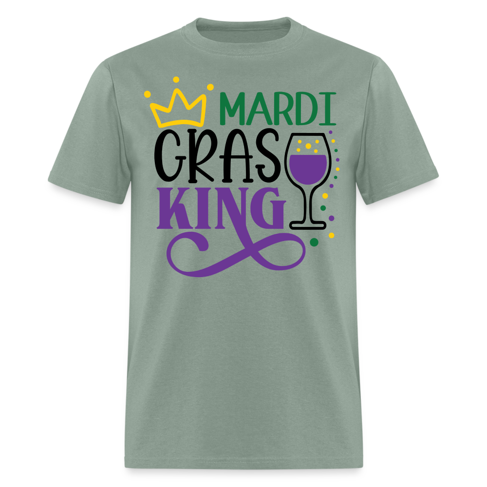 Funny Mardi Gras Party Outfit for Guys Mardi Gras Drinking T-shirt - sage